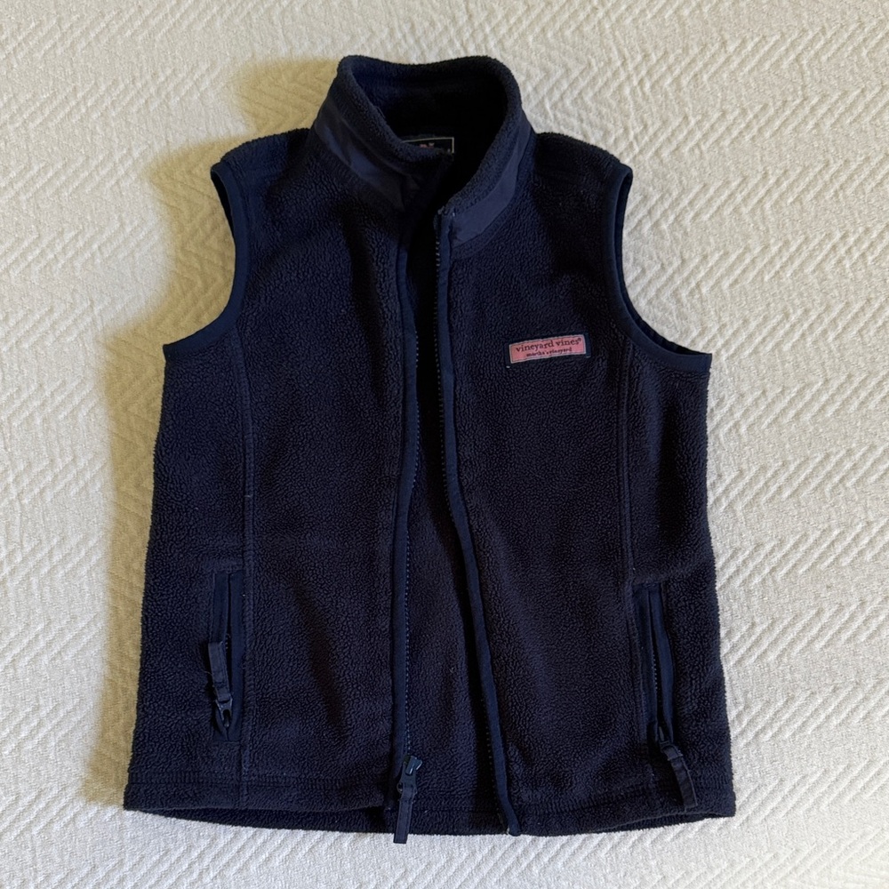 Vineyard Vines Toddler Navy Blue Harbor Fleece Vest